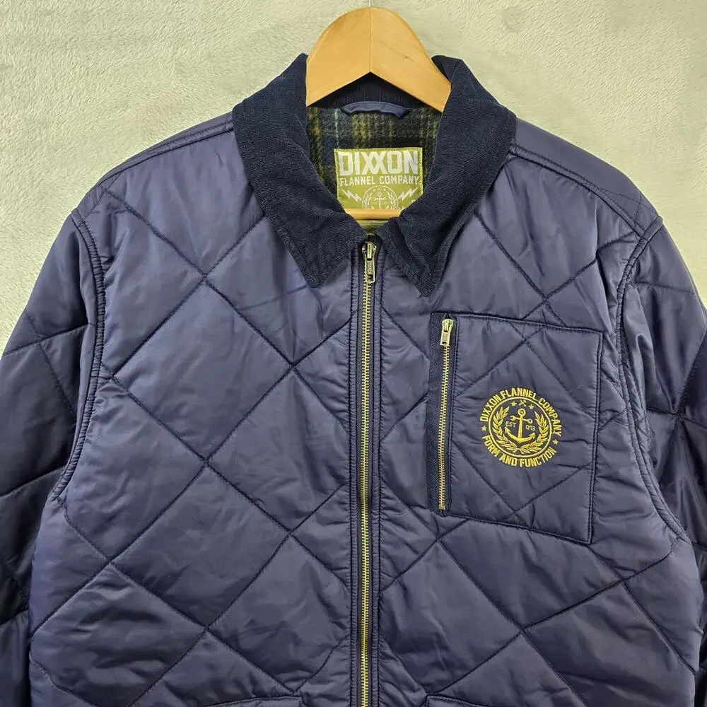 Dixxon Flannel Co Salty Diamond Stitched Quilted Jacket Mens XL Flannel Lined